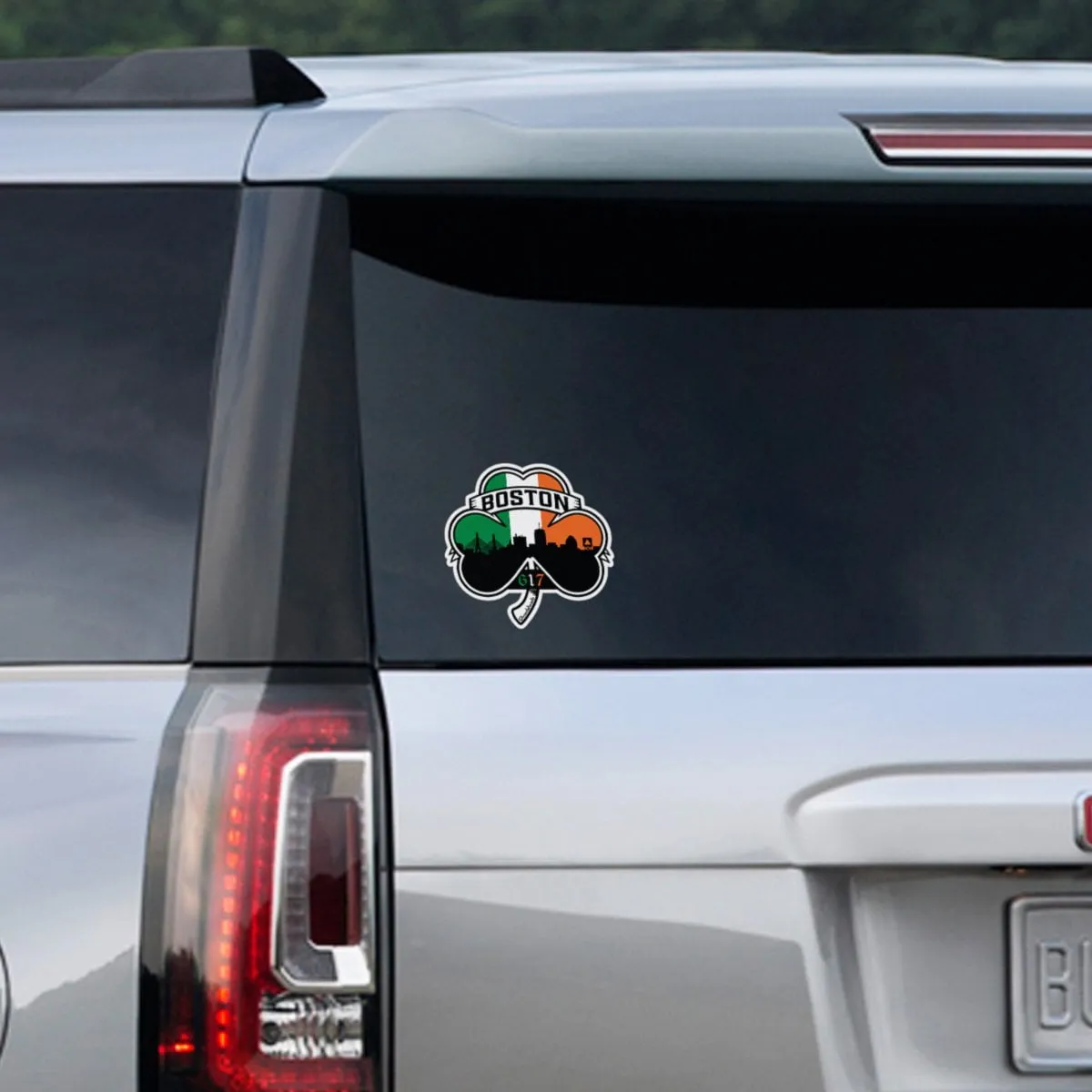 Shamrock Coat Of Arms Sticker