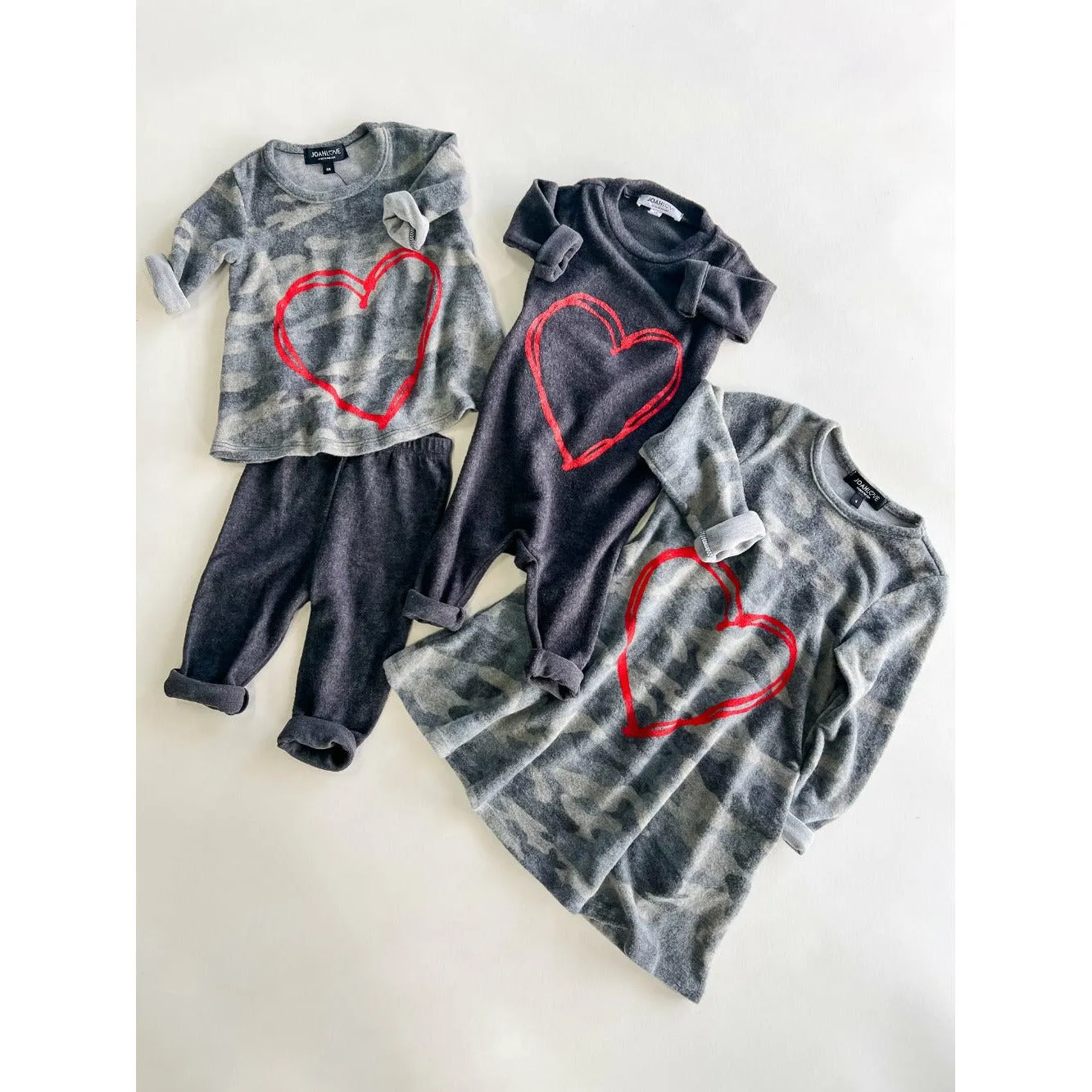Sisley-Heart Dress | Brushed Camo FC
