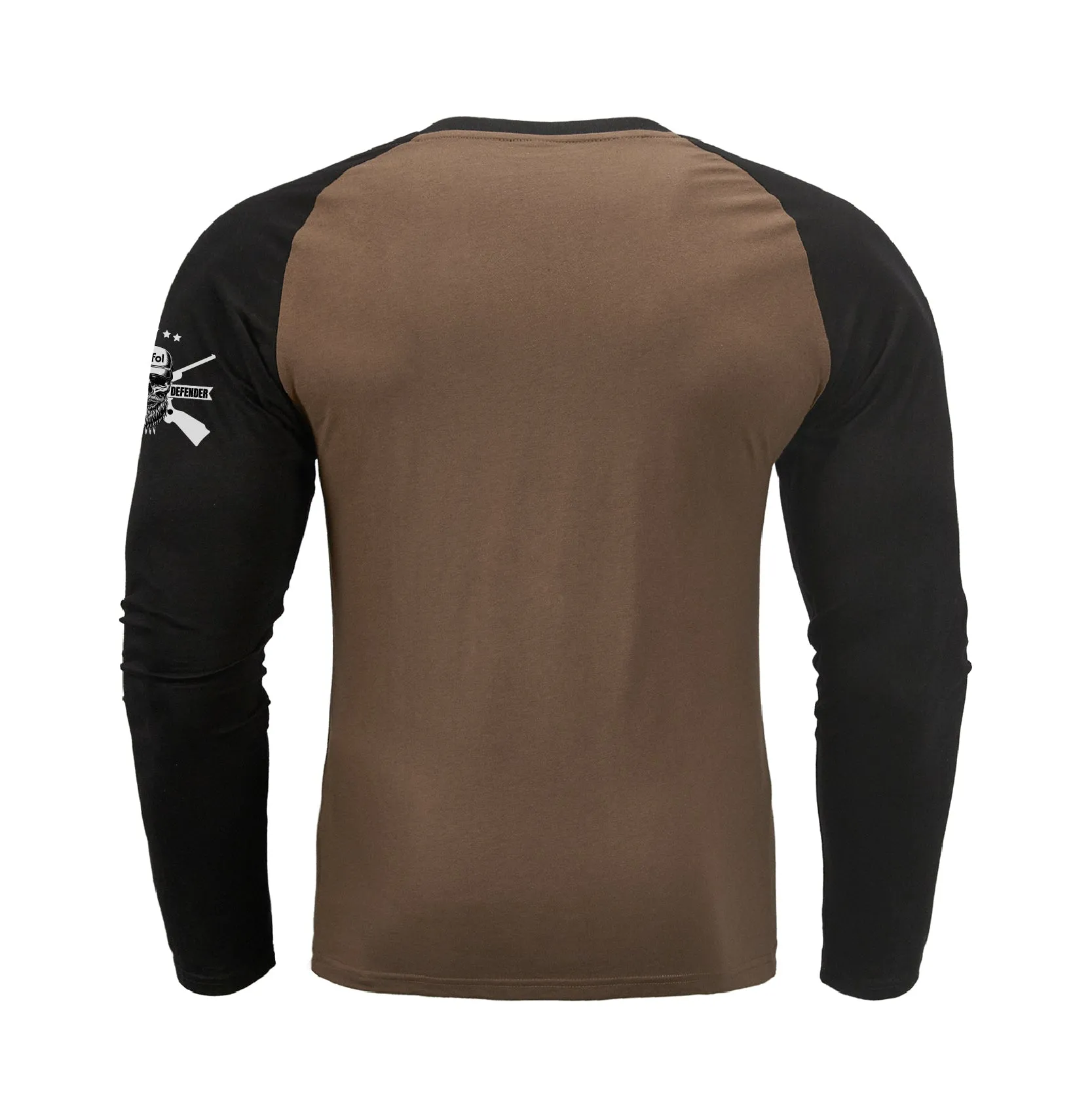 SKULL RAGLAN GRAPHIC LONG SLEEVE T-SHIRT