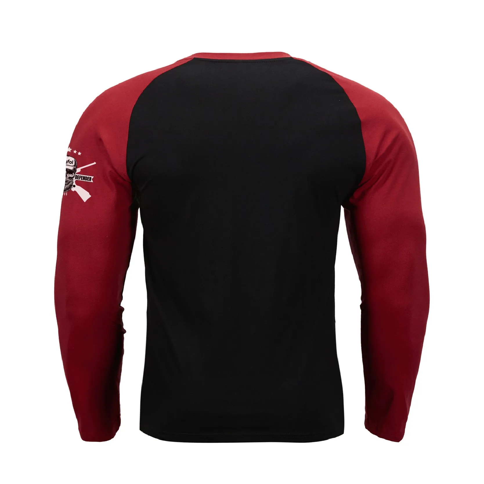 SKULL RAGLAN GRAPHIC LONG SLEEVE T-SHIRT