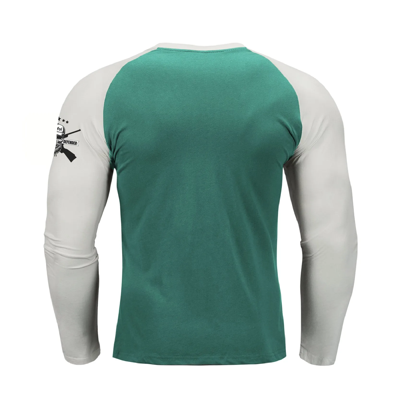 SKULL RAGLAN GRAPHIC LONG SLEEVE T-SHIRT