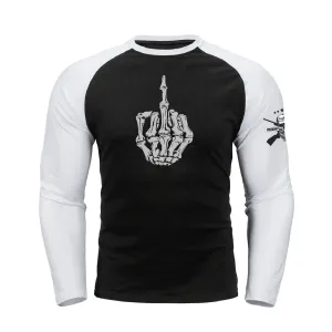 SKULL RAGLAN GRAPHIC LONG SLEEVE T-SHIRT