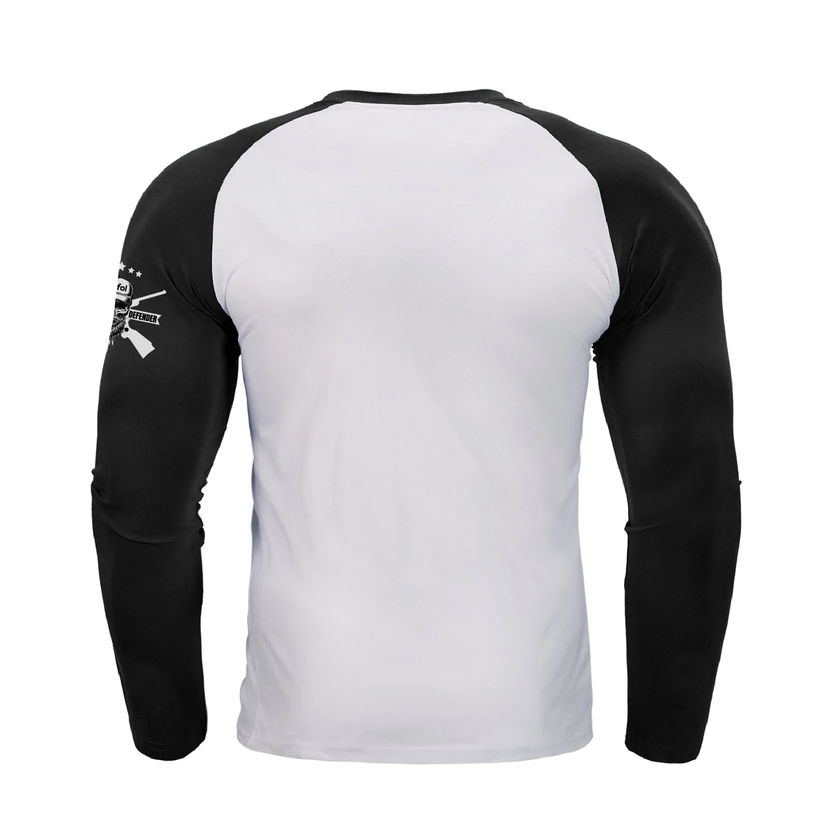 SKULL RAGLAN GRAPHIC LONG SLEEVE T-SHIRT