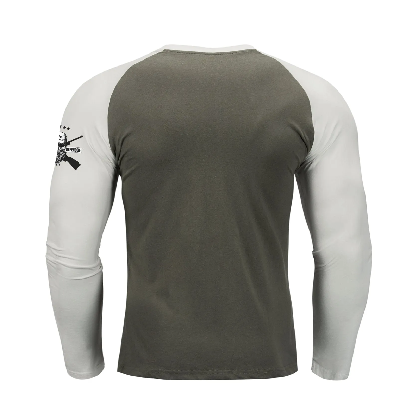 SKULL RAGLAN GRAPHIC LONG SLEEVE T-SHIRT
