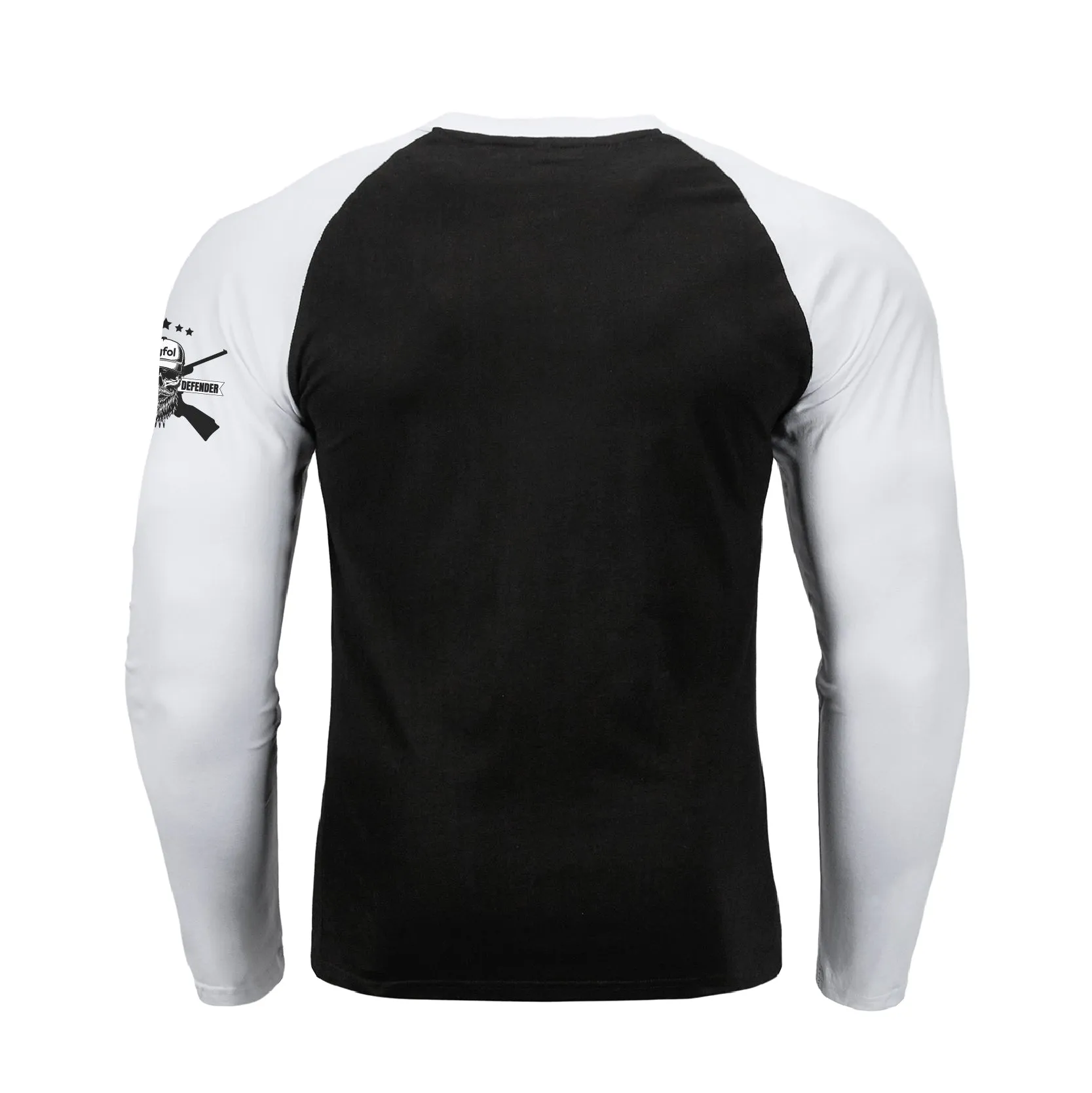 SKULL RAGLAN GRAPHIC LONG SLEEVE T-SHIRT