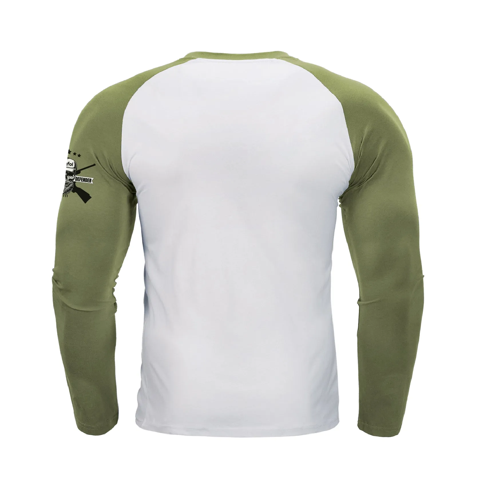 SKULL RAGLAN GRAPHIC LONG SLEEVE T-SHIRT