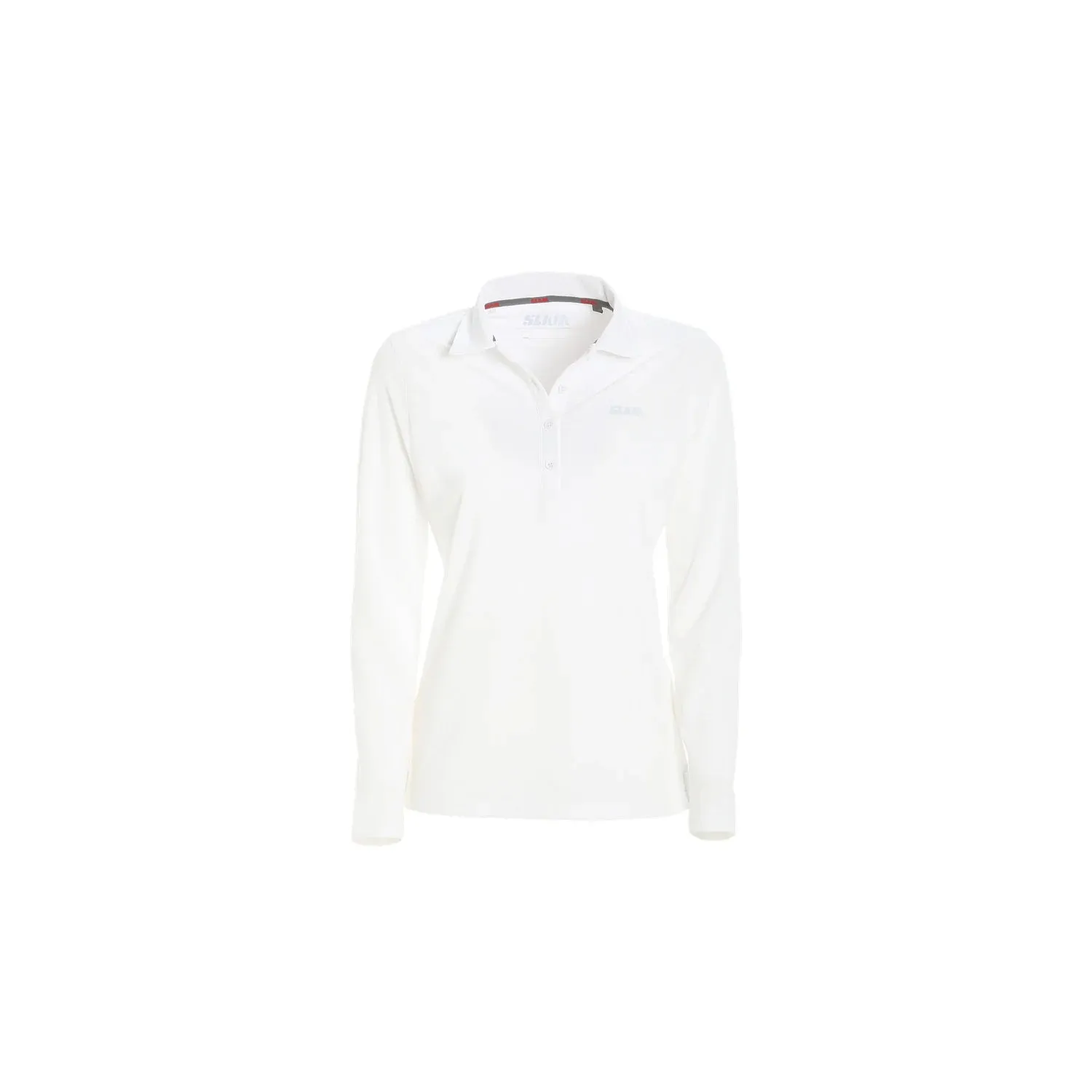 Slam Womens Active LS Techno Pique Polo White