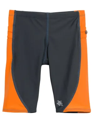 Snorkel Jammer Swim Short - Gray / Orange