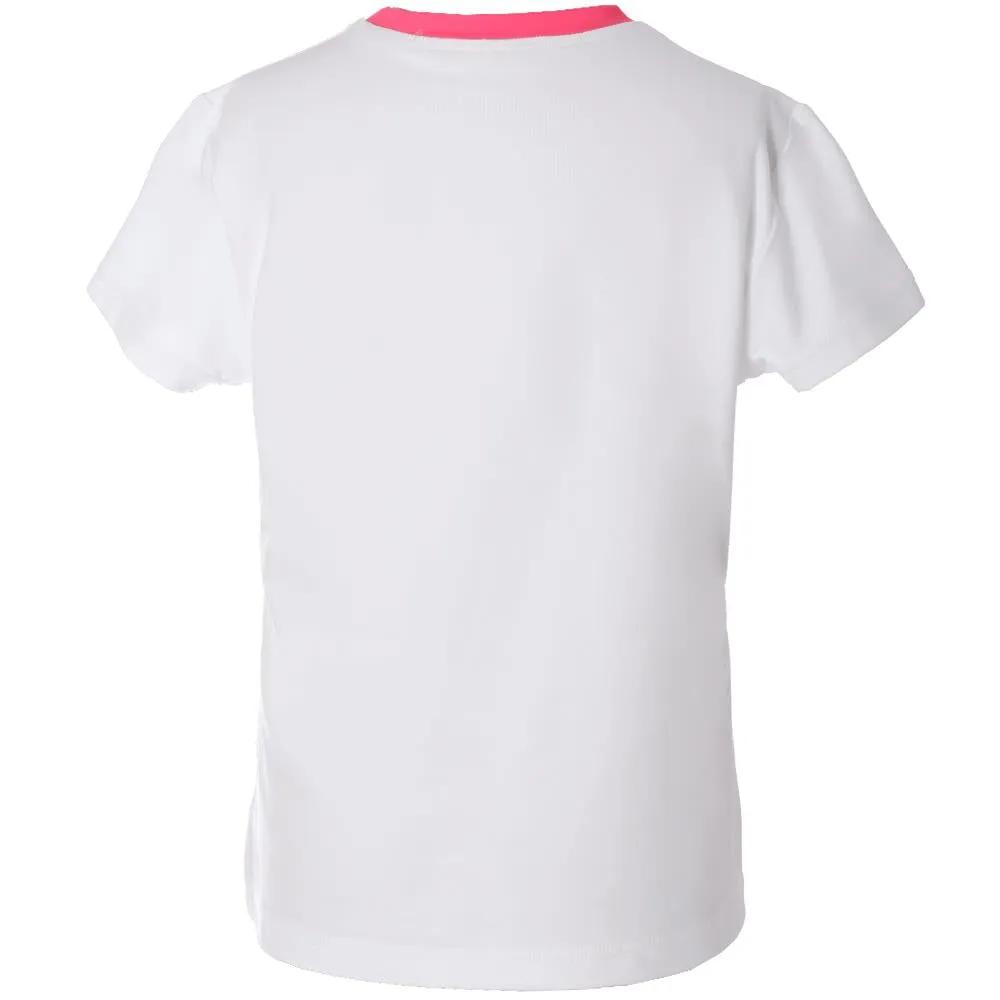 Sofibella Girls Tokyo Score Shortsleeve Tee - White/Pink