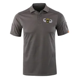 Solid Color Outdoor Racecourse Golf Men's Polo Shirts