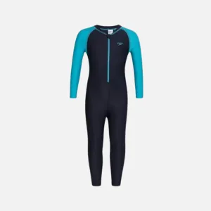 Speedo Color Block All In 1 Kids Boy Swim Suit -Navy/Aquarium
