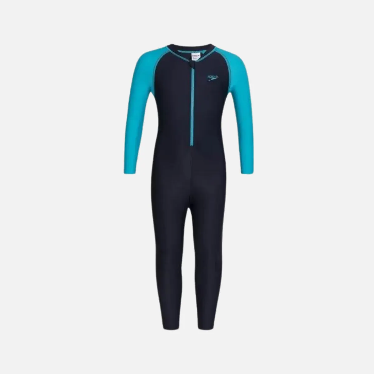 Speedo Color Block All In 1 Kids Boy Swim Suit -Navy/Aquarium