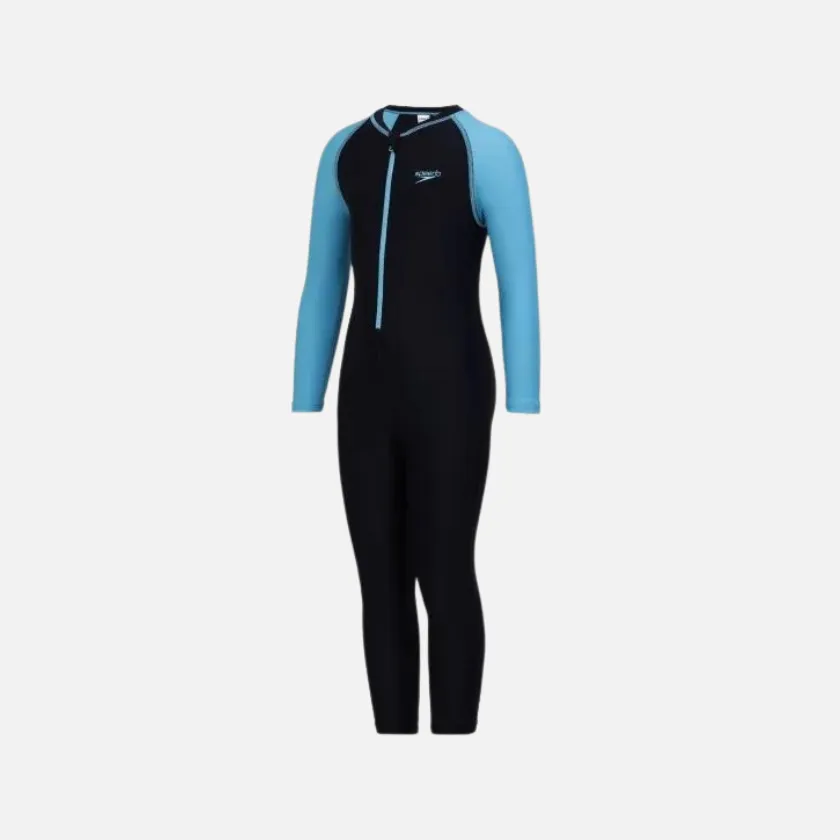 Speedo Color Block All In One Junior Boy Suit -True Navy/Blue