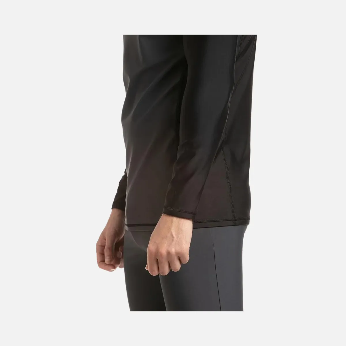 Speedo Endurance 10 Long Sleeve Men's Sun Top -Oxid Grey/Black