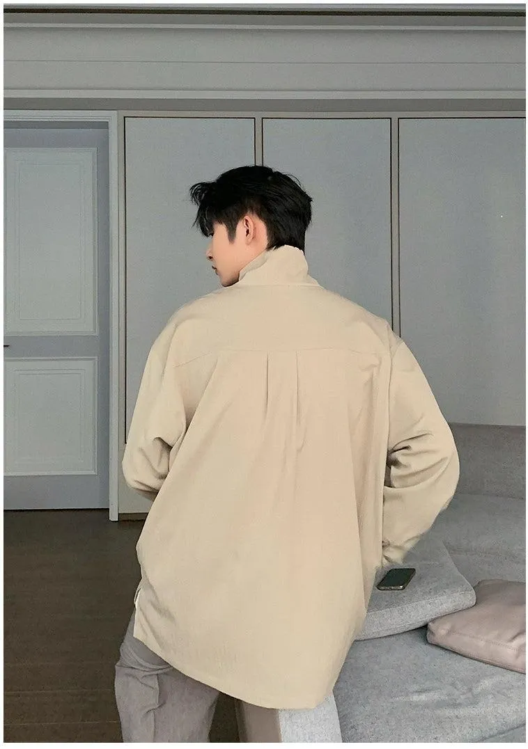 Stand Collar Polo Shirt