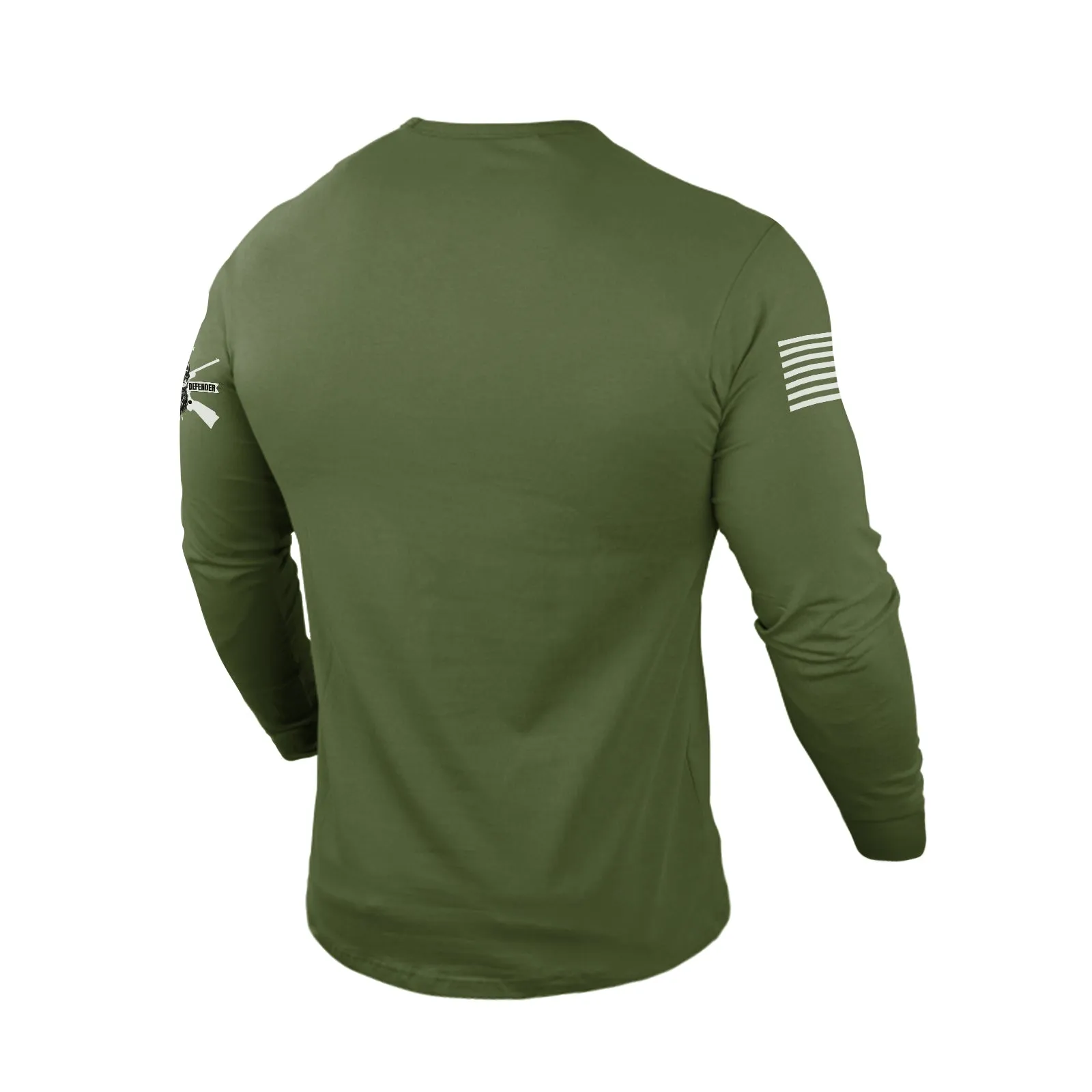 STAND FOR THE USA FLAG 100% COTTON GRAPHIC LONG SLEEVE T-SHIRT