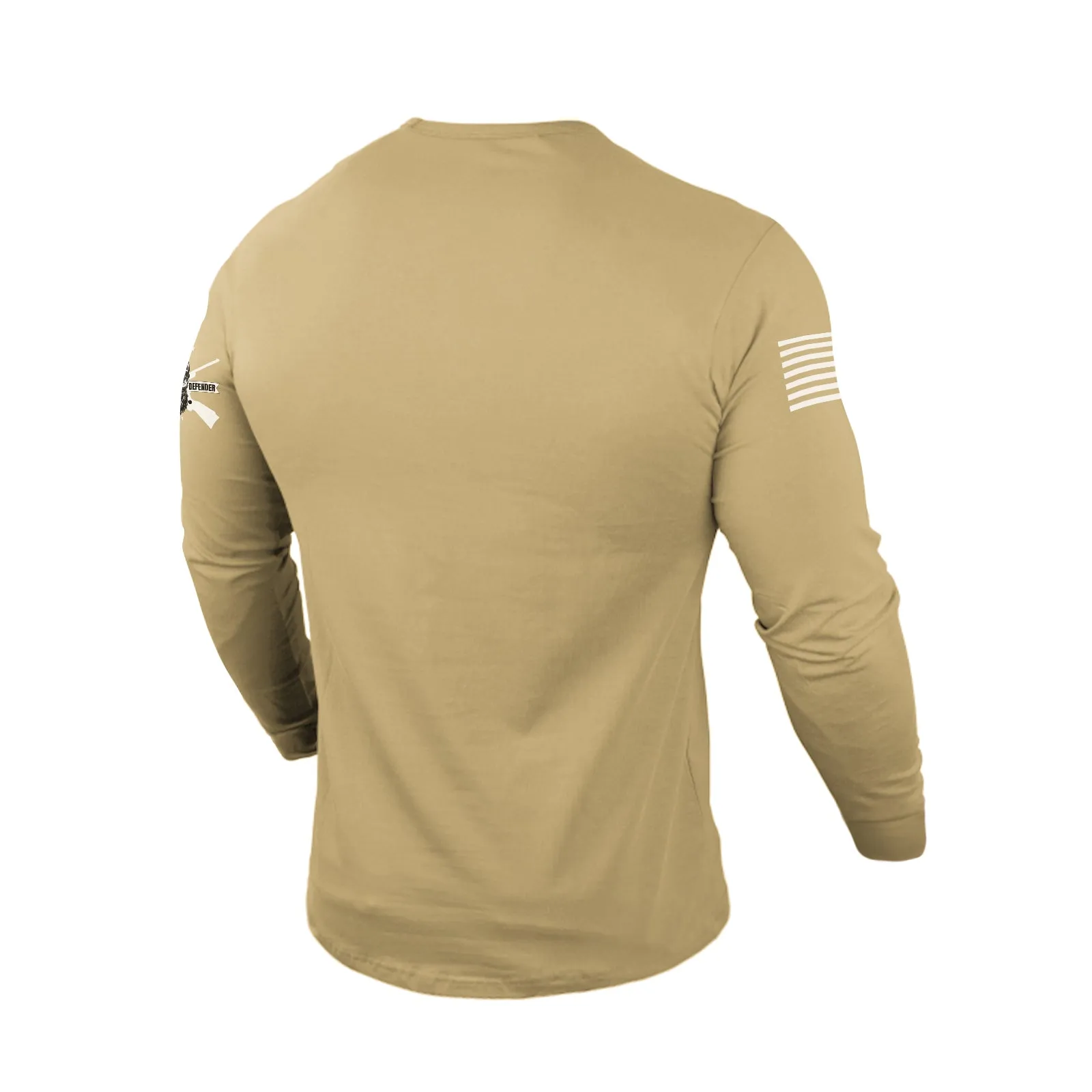 STAND FOR THE USA FLAG 100% COTTON GRAPHIC LONG SLEEVE T-SHIRT