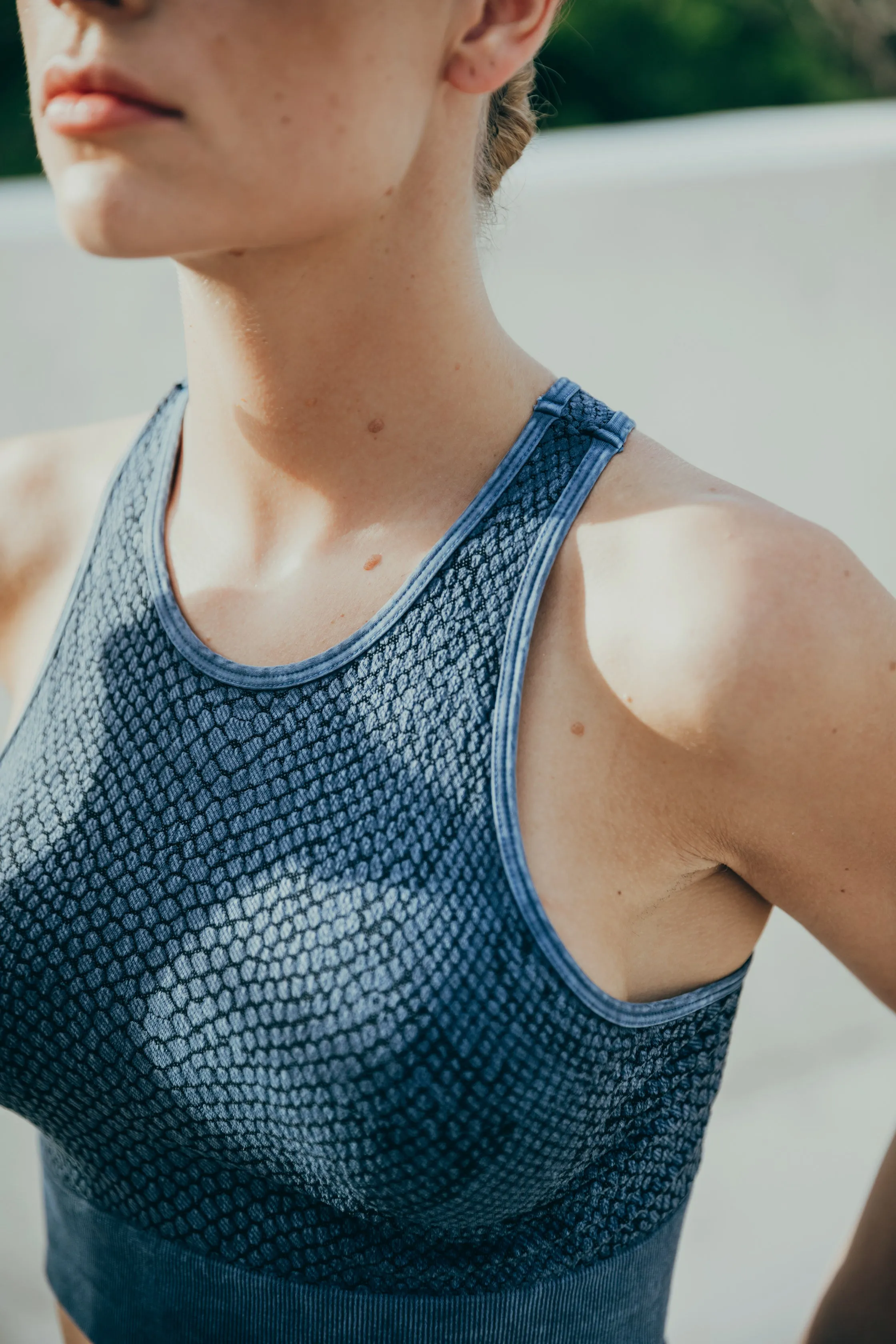 SukiSo Women's Snake Skin Highneck Bra Active Wear