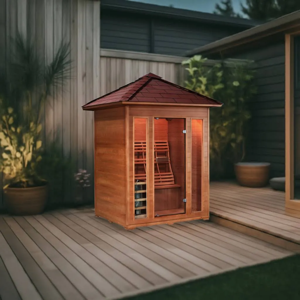 SunRay Waverly 3-Person Outdoor Traditional Sauna HL300D2