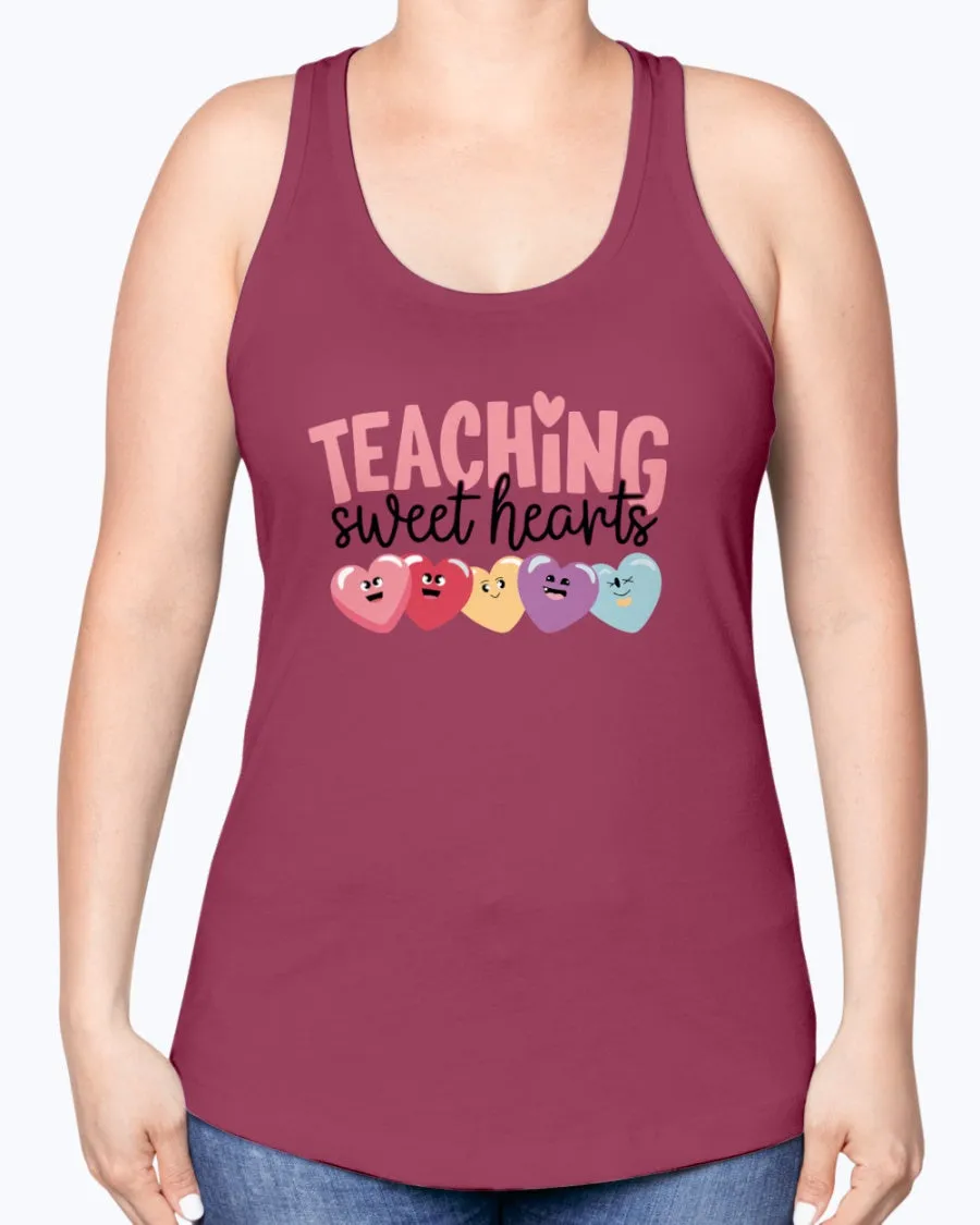 Teaching Sweethearts - Ladies Racerback Tank