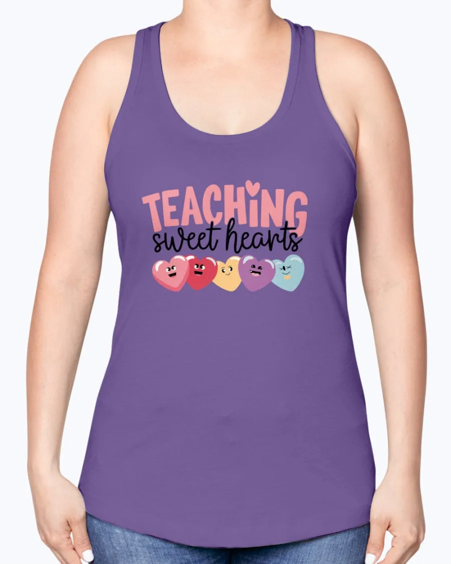 Teaching Sweethearts - Ladies Racerback Tank