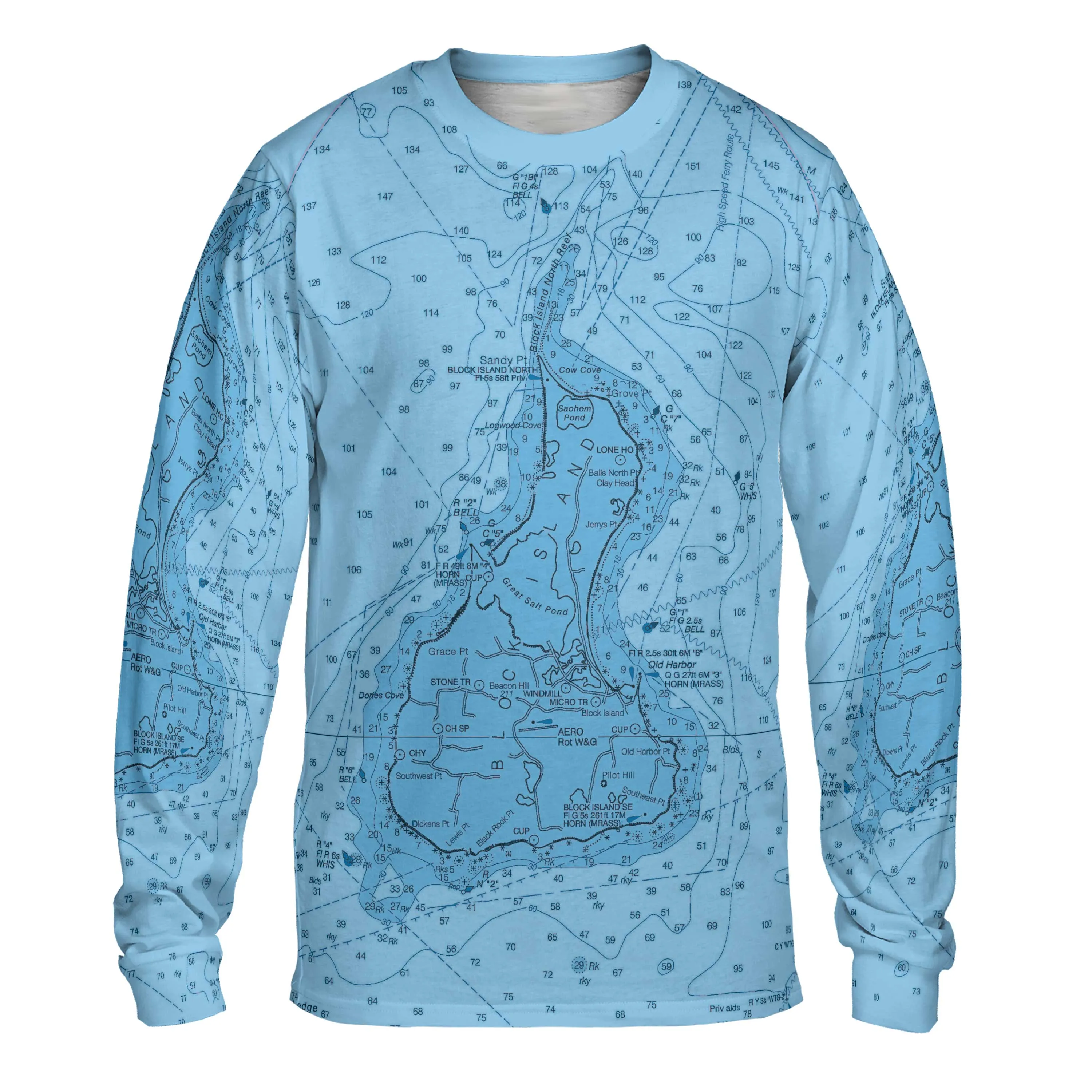 The Block Island Blues Long Sleeve Tee