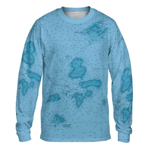 The Isles of Shoals Blue Mariner Long Sleeve Tee