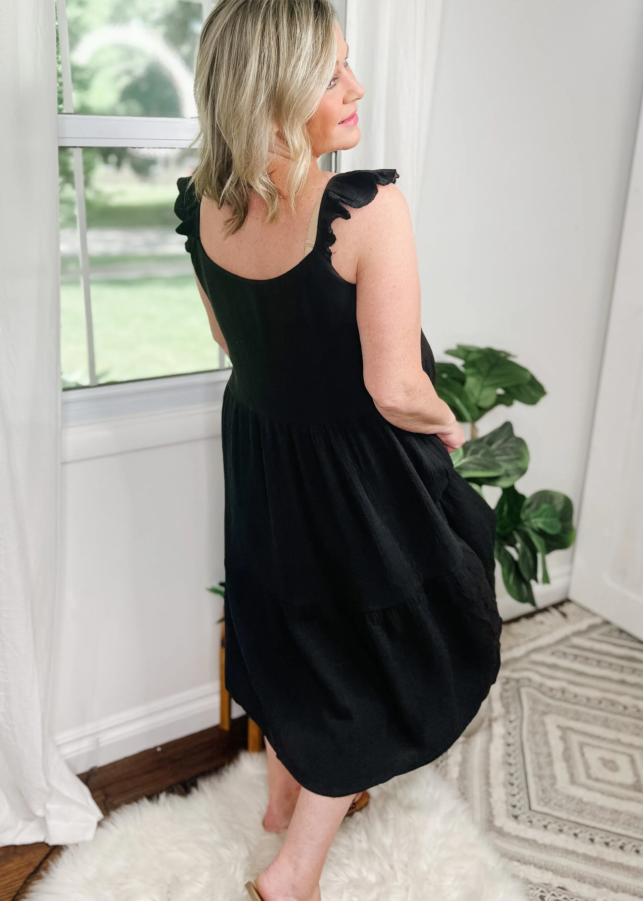 Tiered Midi Dress