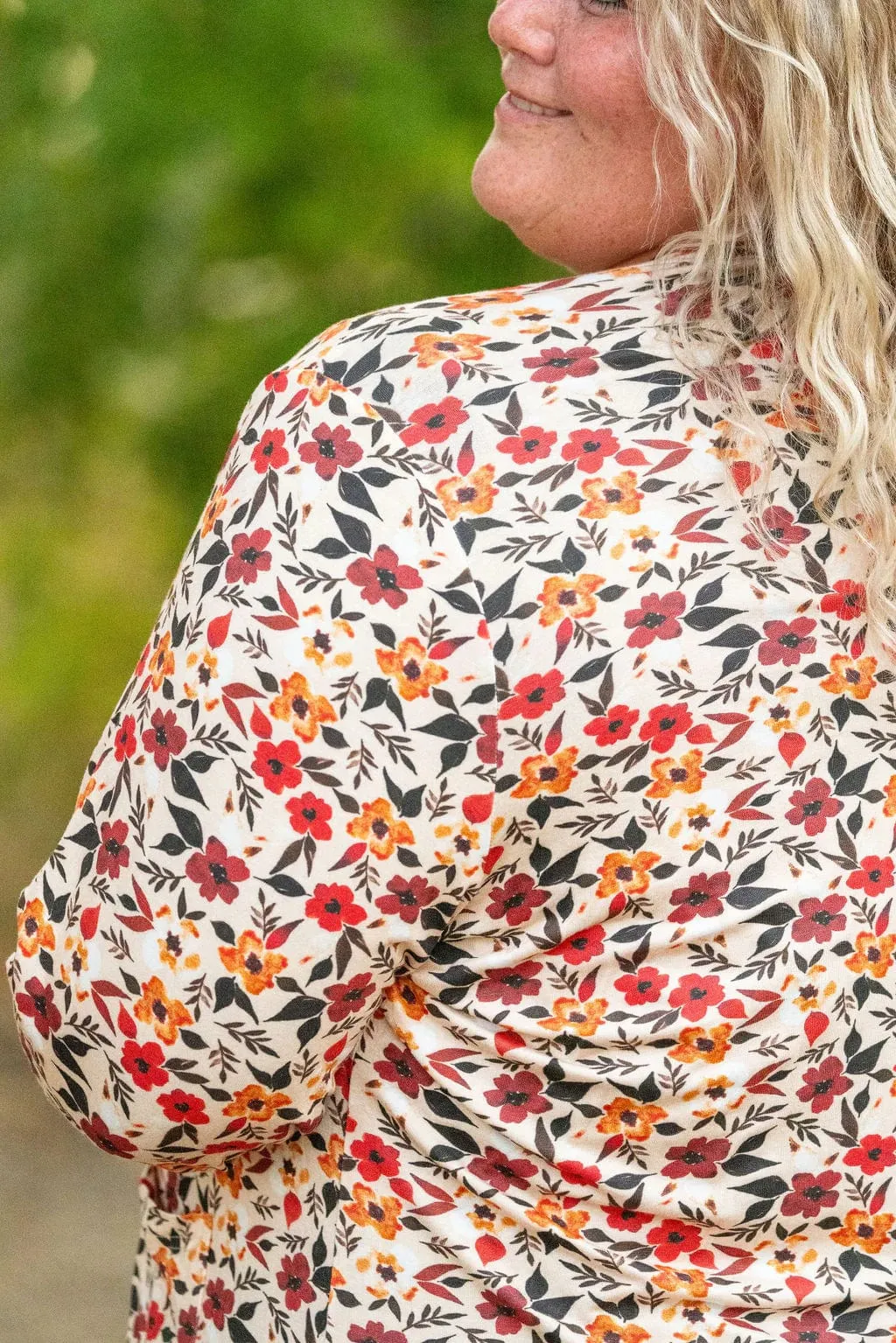 Tinley Luxe Tissue Weight Cardigan w/Pockets in Florals