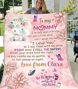 To My Mommy 1st Mother's Day - Personalized Blanket