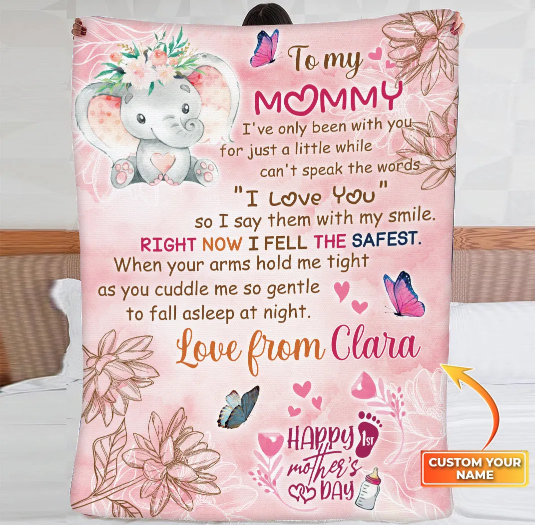 To My Mommy 1st Mother's Day - Personalized Blanket