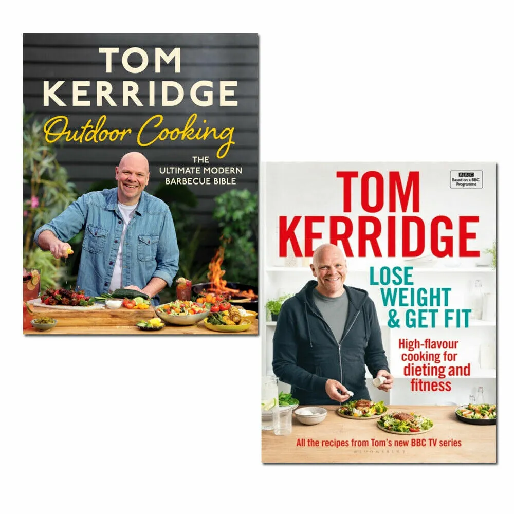 Tom Kerridge 2 Books Collection Set Lose Weight & Get Fit, Outdoor Cooking