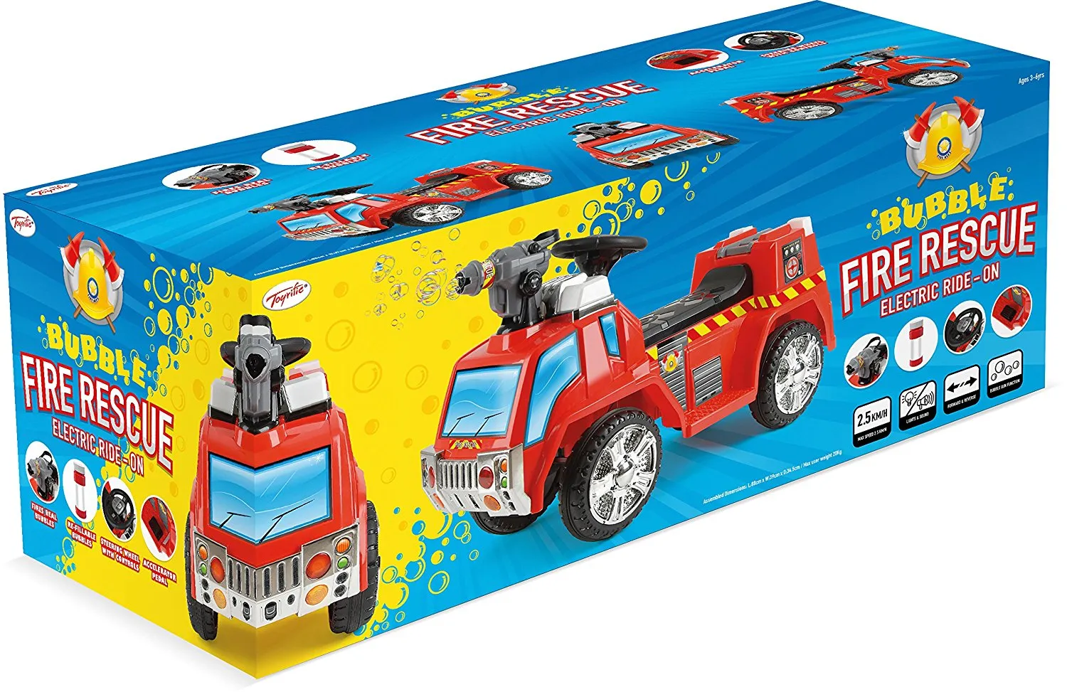 Toyrific Children's Electric Ride on Fire Engine
