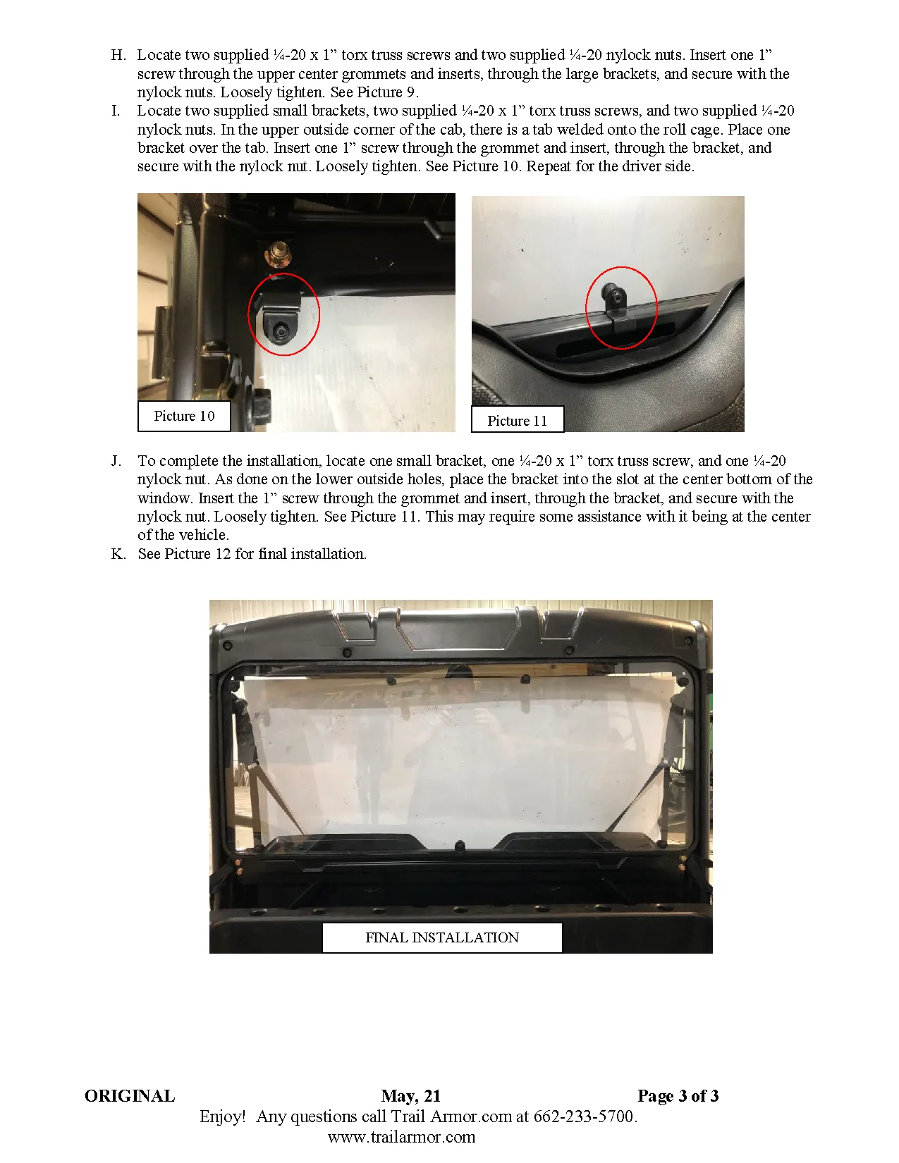 Trail Armor Polaris Ranger Midsize 500, EV, 570 and 570 Midsize Crew Rear Window Dust Shield