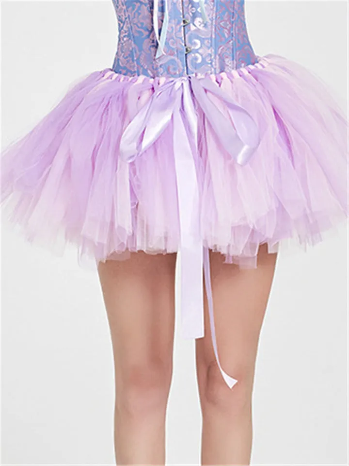 Trendy Sexy Style Contrast Color Hand-Knitted One Size Mini Skirts For Women