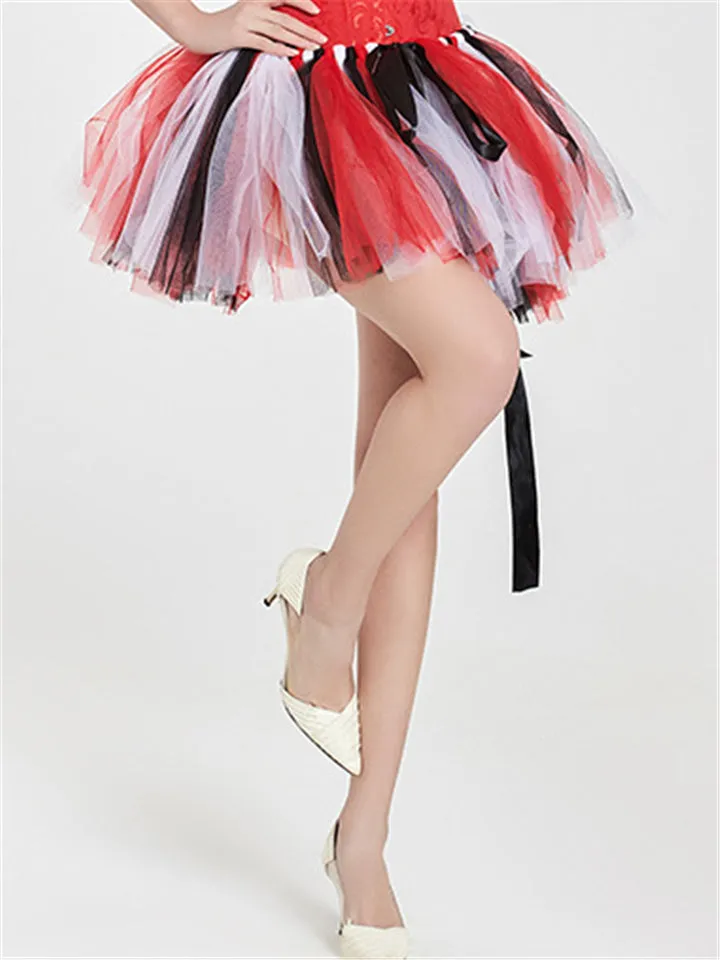 Trendy Sexy Style Contrast Color Hand-Knitted One Size Mini Skirts For Women