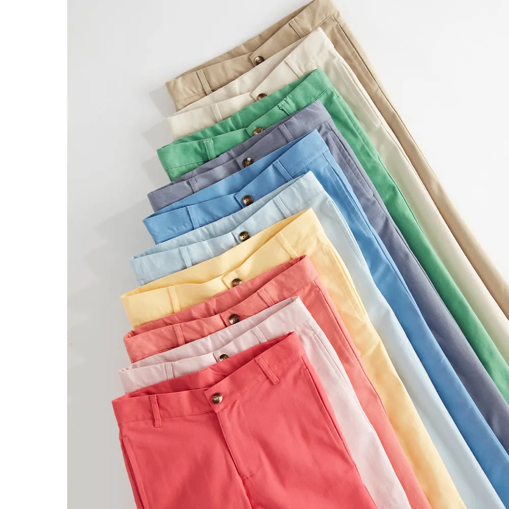 Twill Boy's Slim Pant -- Breakers Red Twill