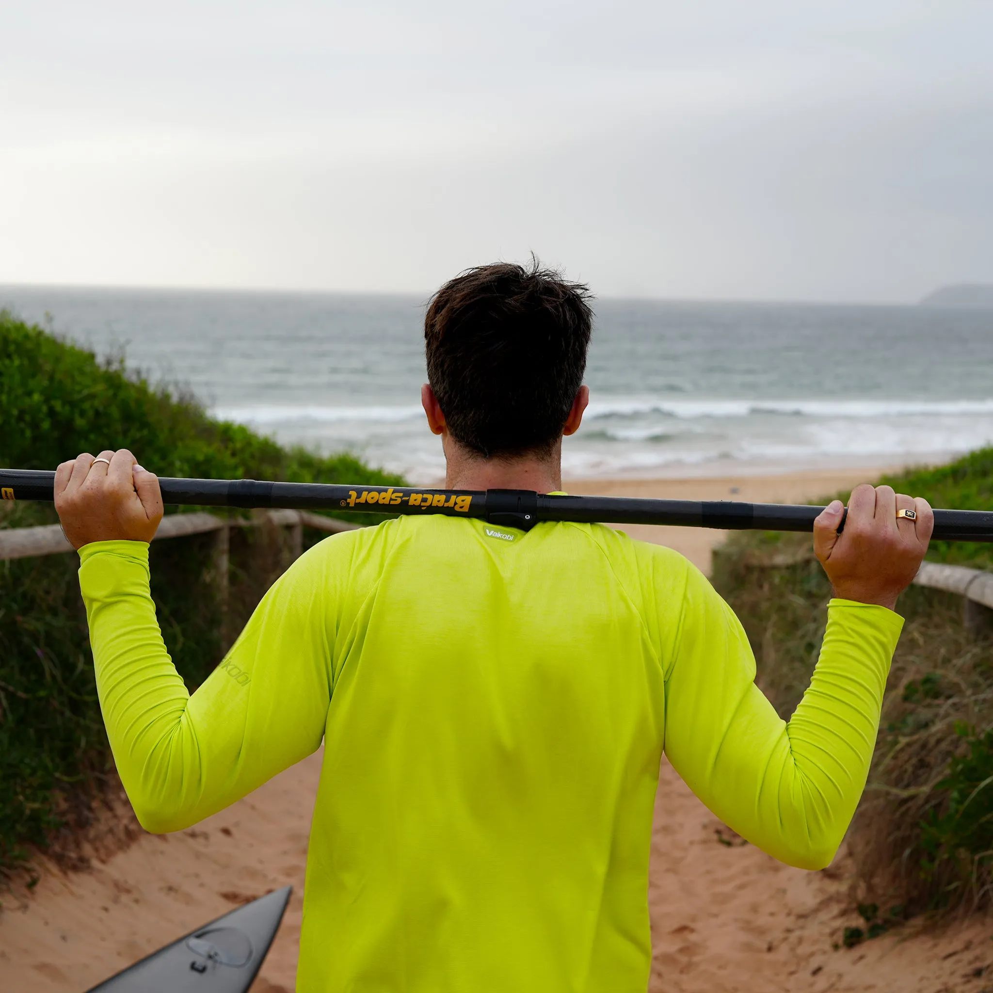 UV Ocean Tech L/S Tee - Lime