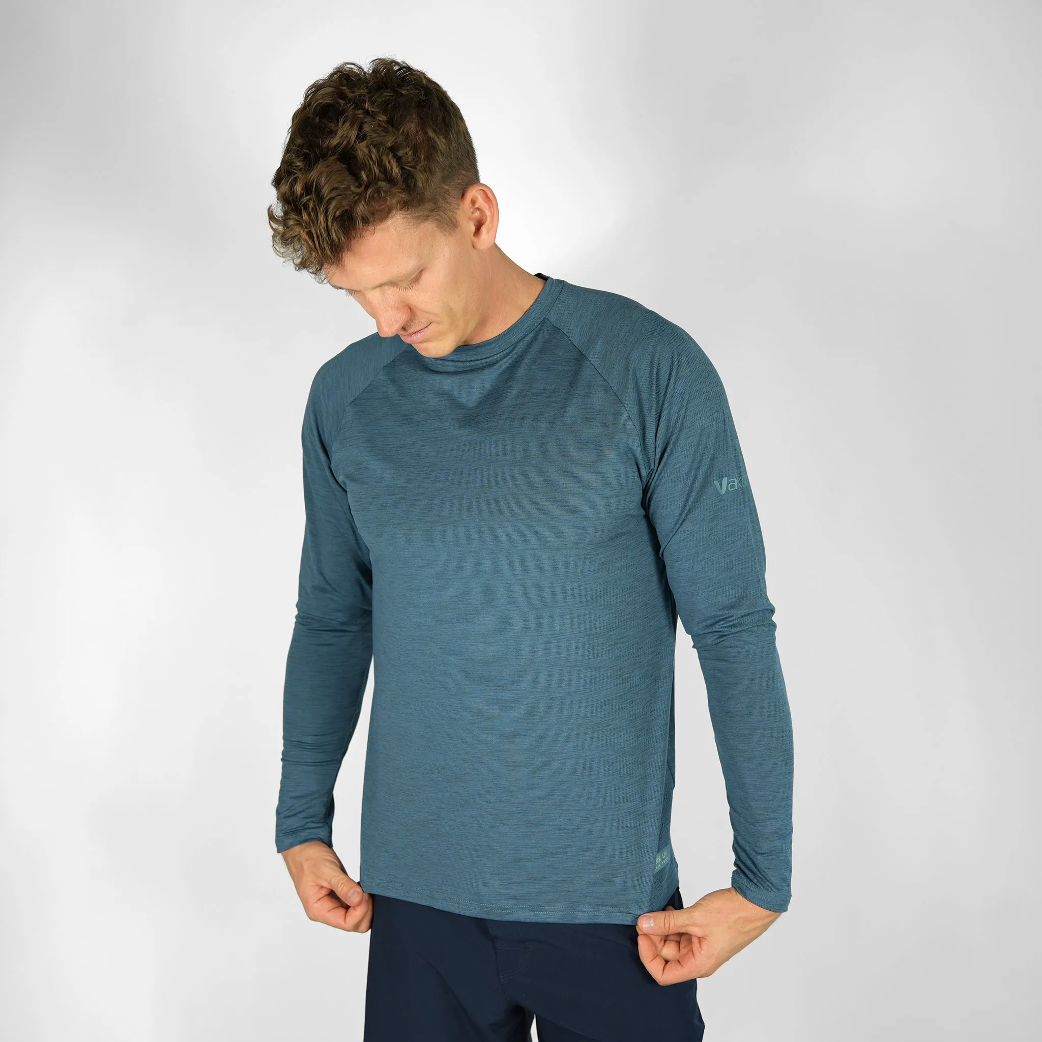 UV Ocean Tech L/S Tee - Ocean Blue