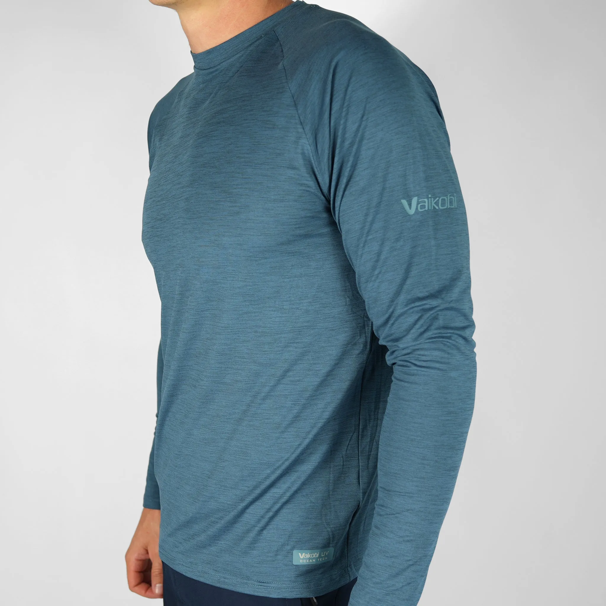 UV Ocean Tech L/S Tee - Ocean Blue