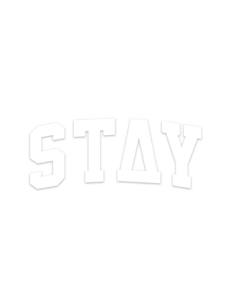 Varsity Decal - White