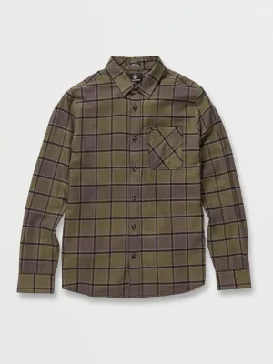 Volcom Mens Caden Plaid L/S Flannel Shirt