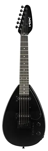 VOX MK3MINISLBK Mark III Mini Teardrop Solid Electric Guitar With Adjustment Wrenches & Carry Bag, All Black