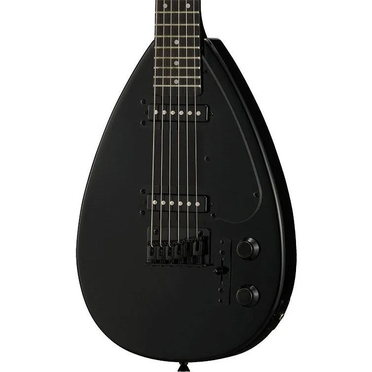 VOX MK3MINISLBK Mark III Mini Teardrop Solid Electric Guitar With Adjustment Wrenches & Carry Bag, All Black