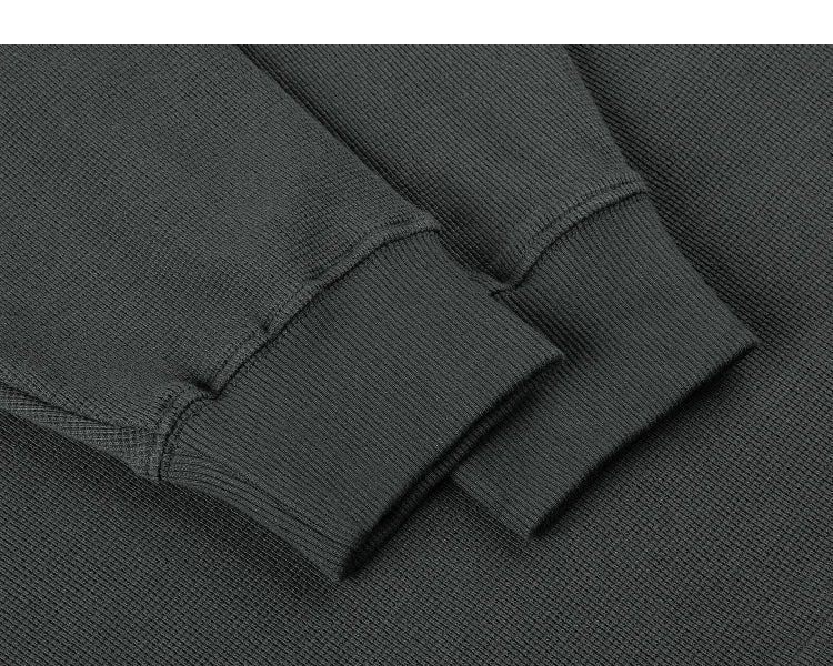 Waffle Drop Shoulder POLO Shirt