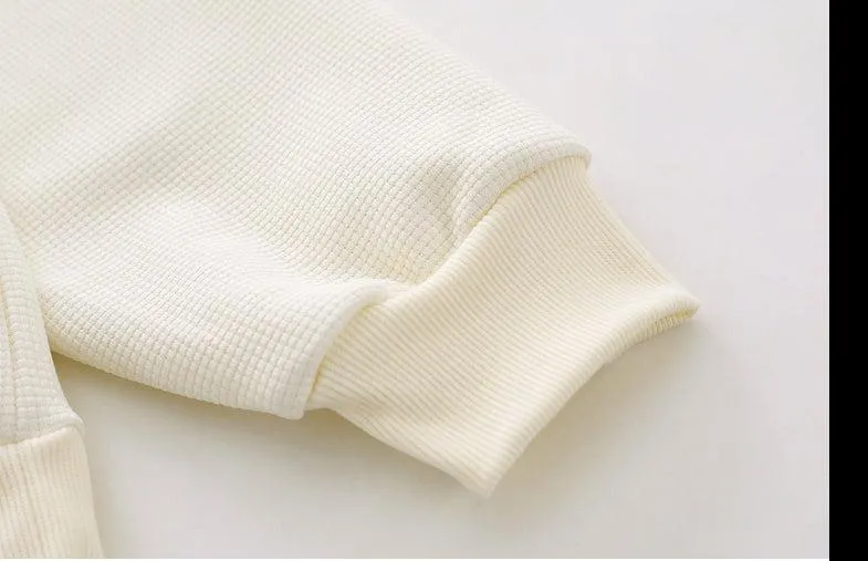 Waffle Long-sleeved Polo Shirt