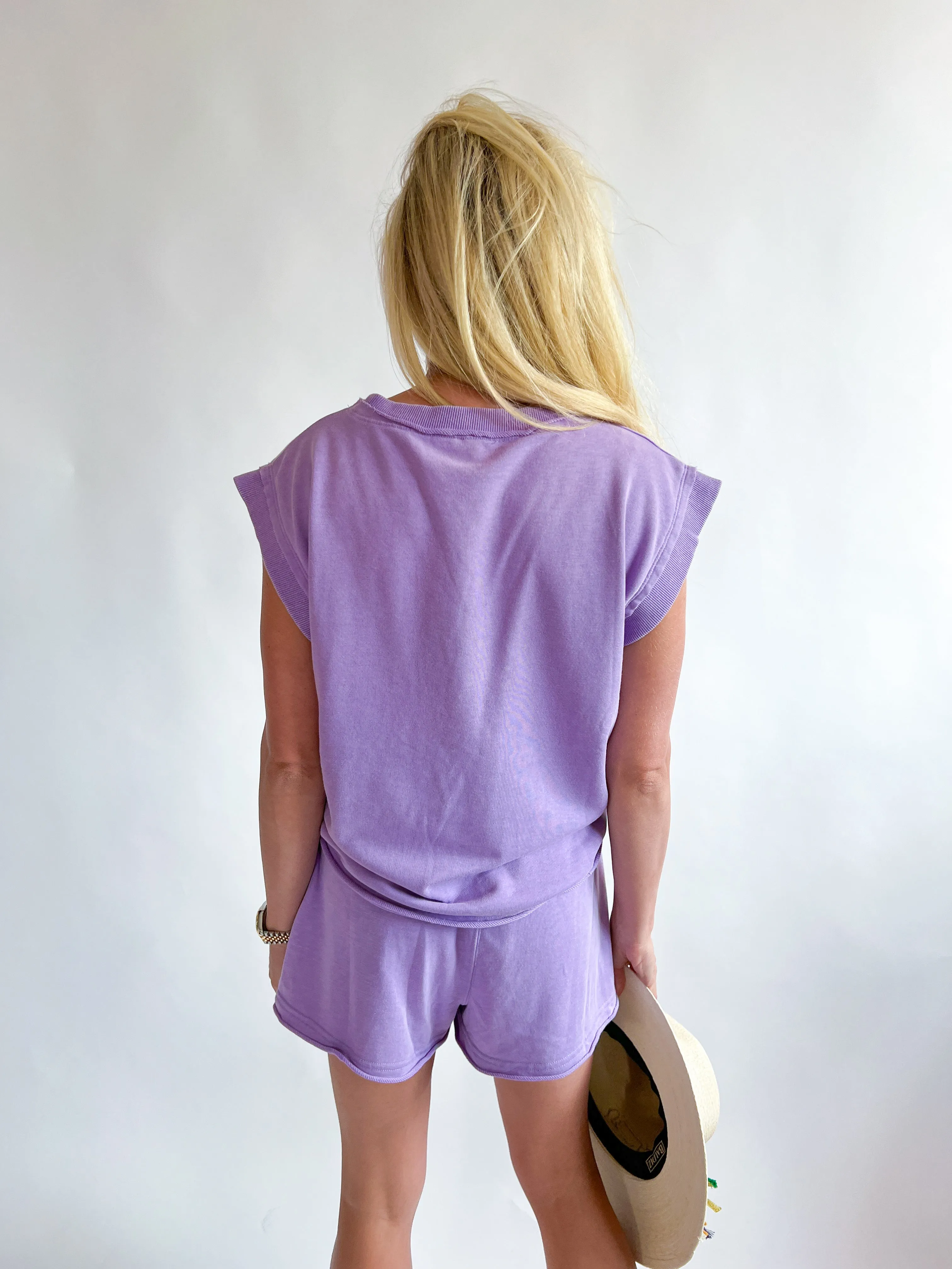 Washed Solid Loungewear Set