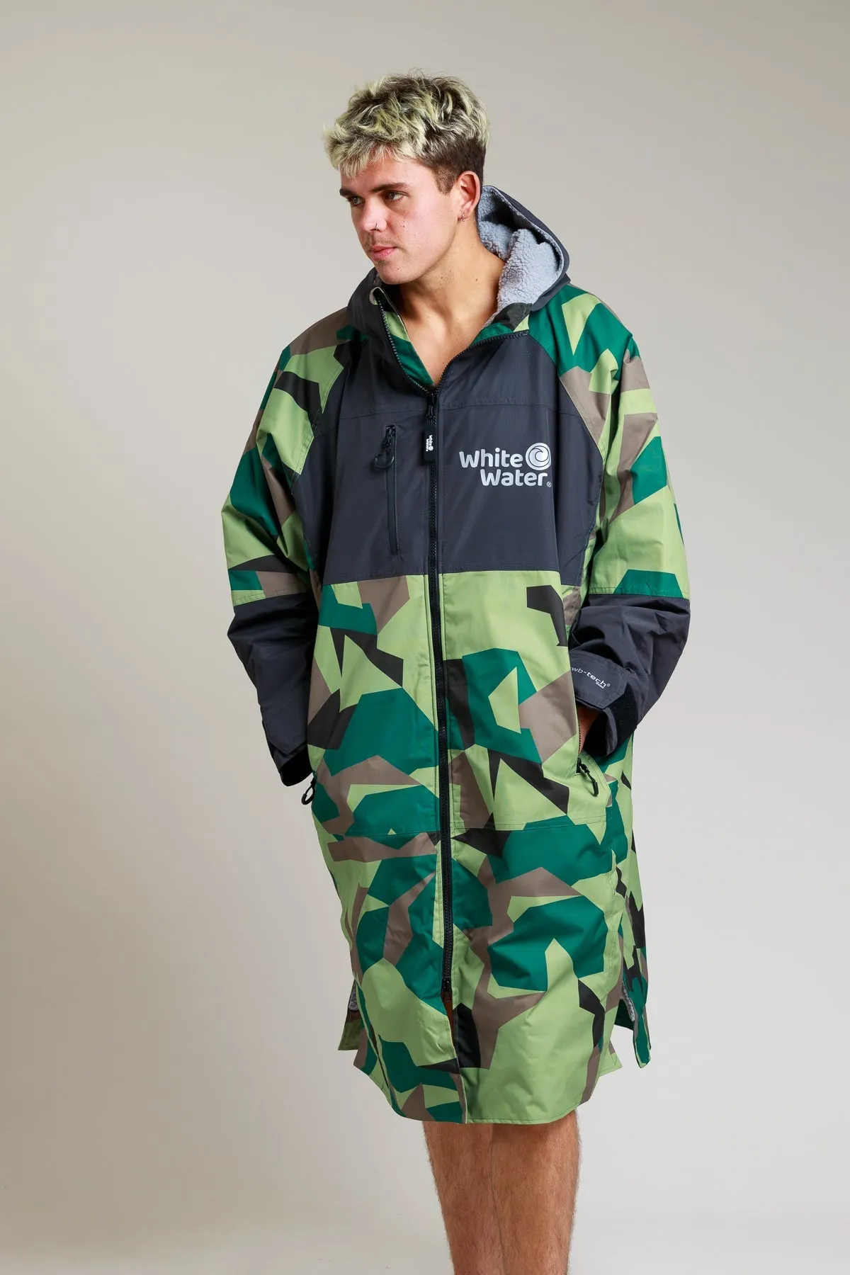 White Water Adults Hard Shell Robe - Camo