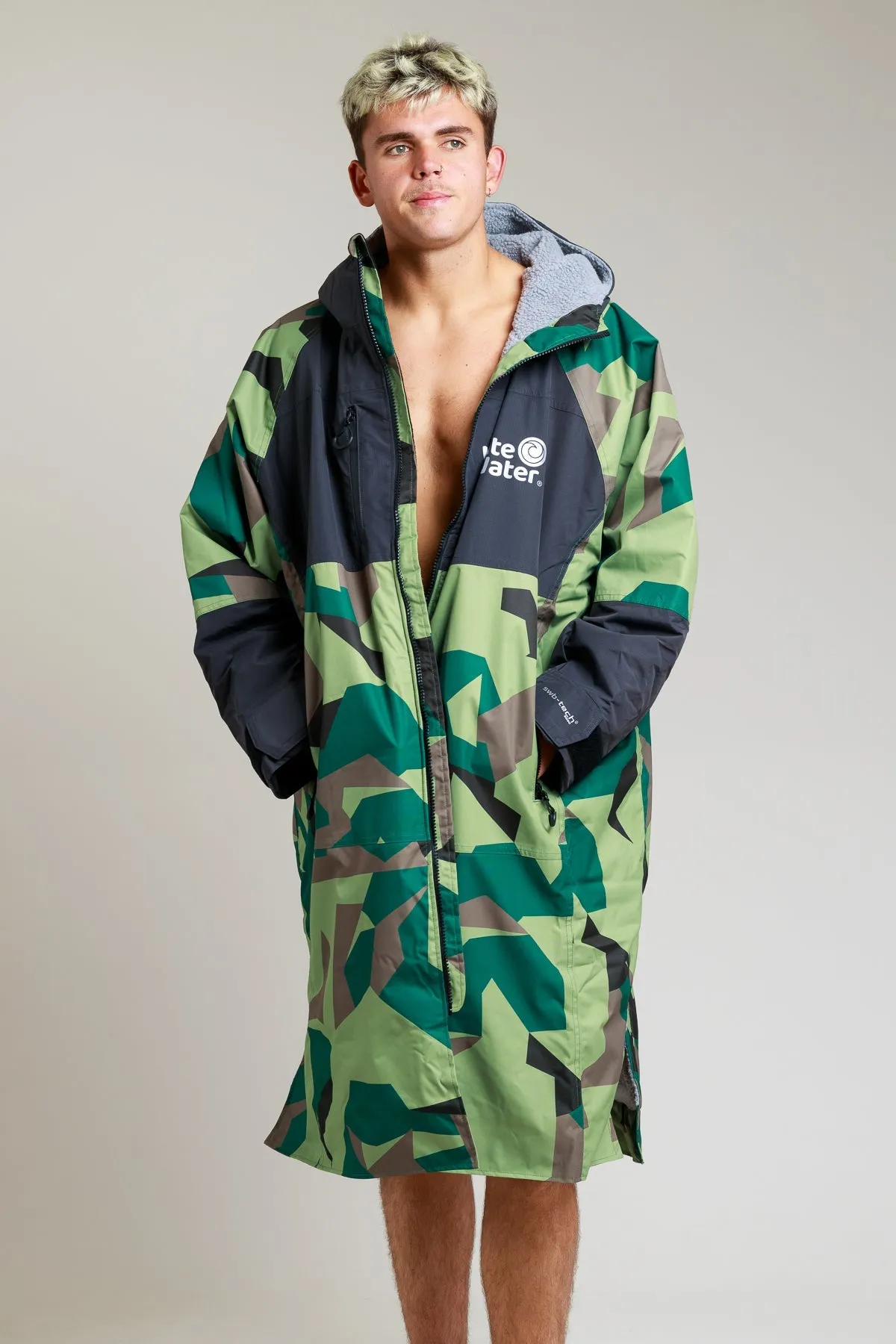 White Water Adults Hard Shell Robe - Camo