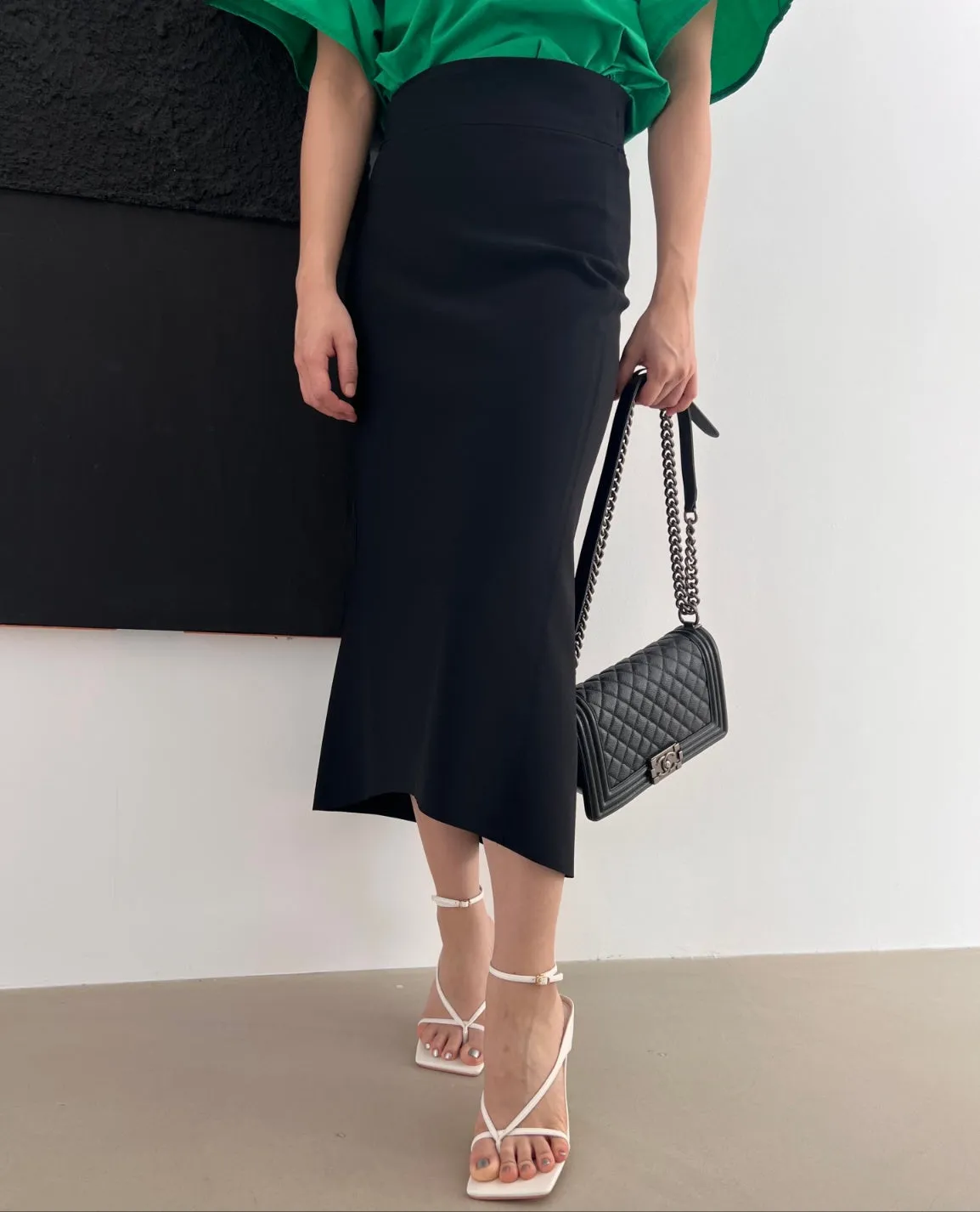 Whole Elastic Span Long Mermaid Skirt